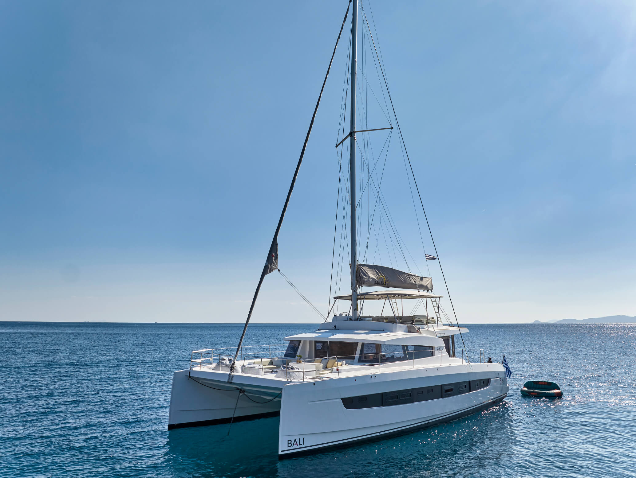Bali 5.4 Sahana luxury crewed catamaran Greece