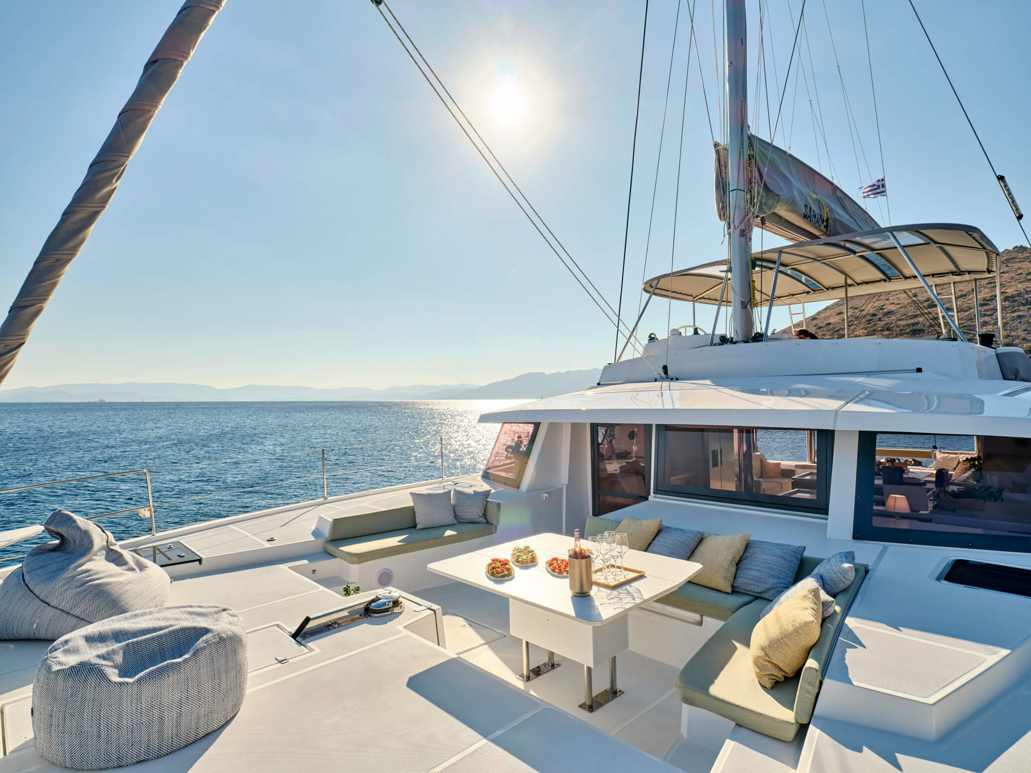 Sahana Greece yacht interior