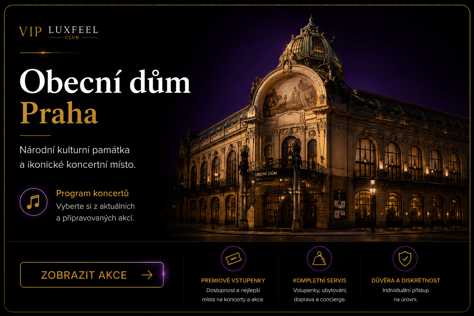 Obecní dům Praha – program koncertů