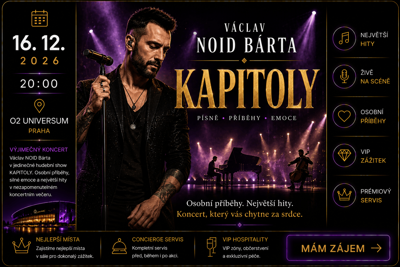 Václav NOID Bárta – Kapitoly – O2 universum Praha