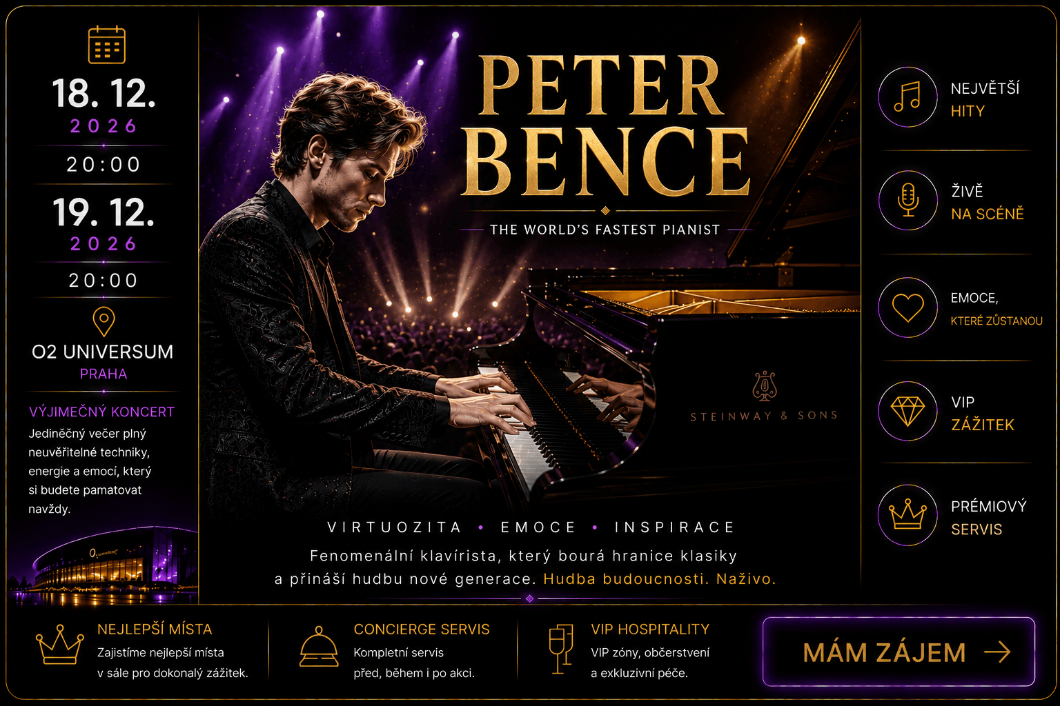 Peter Bence – O2 universum Praha