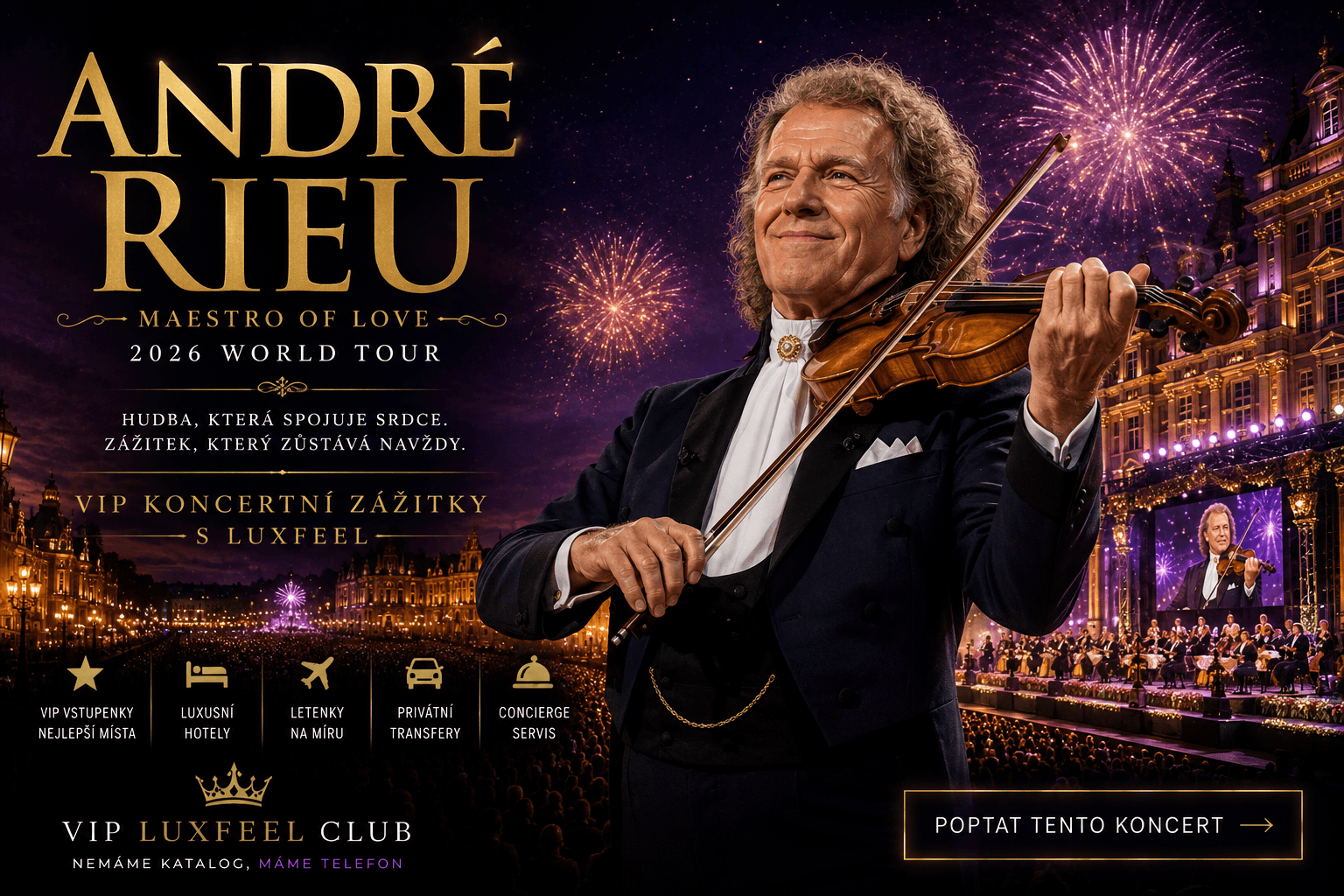 André Rieu – evropské koncerty 2026–2027