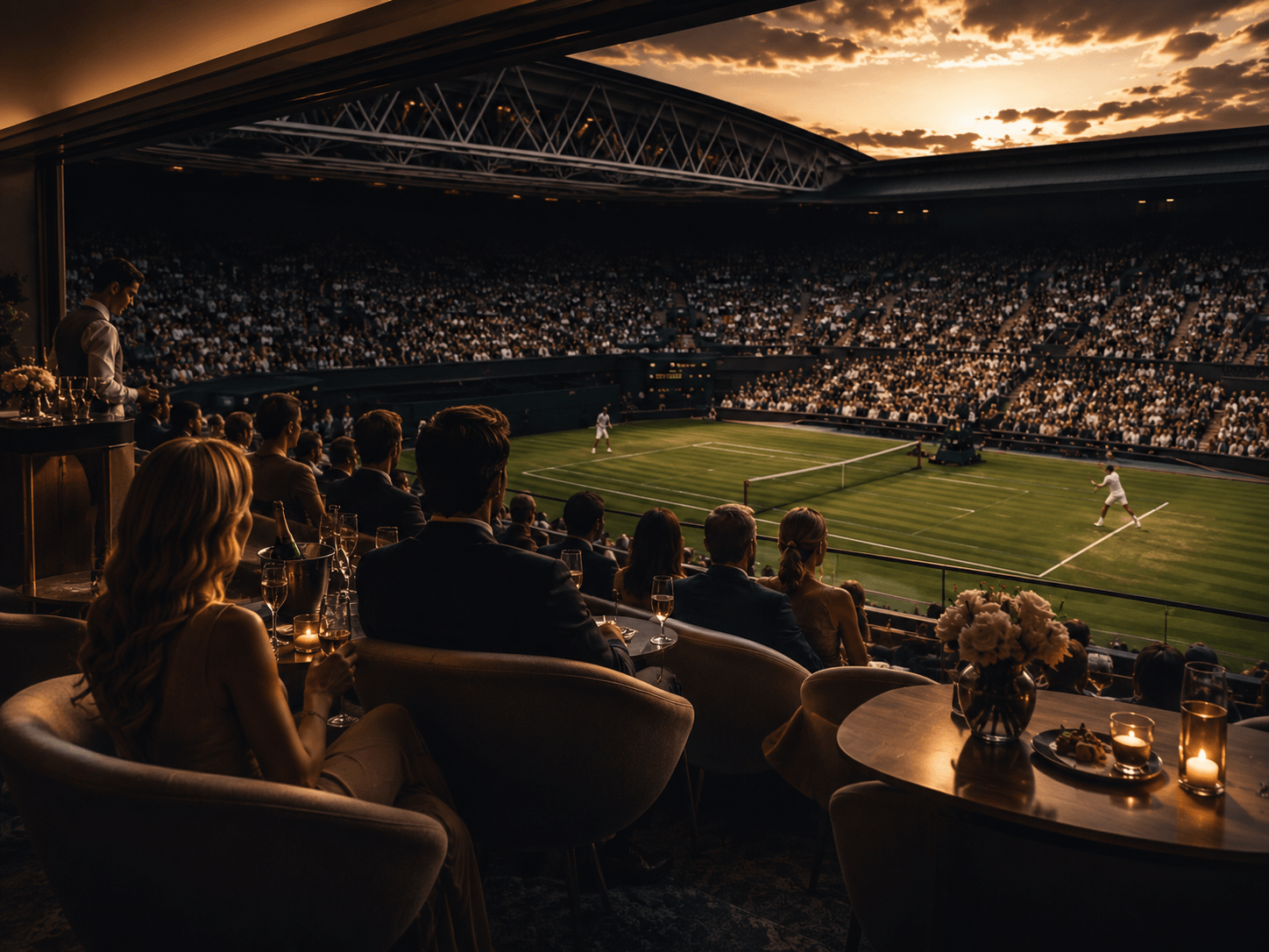 Tennis hospitality – VIP lounge s výhledem na kurt