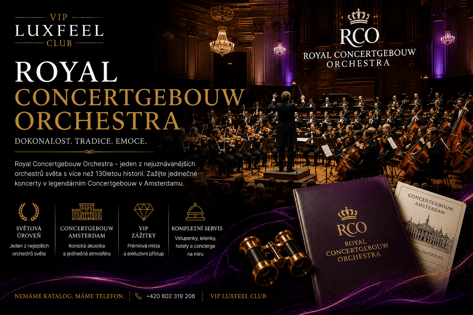 Royal Concertgebouw Orchestra – VIP vstupenky a koncerty v Amsterdamu