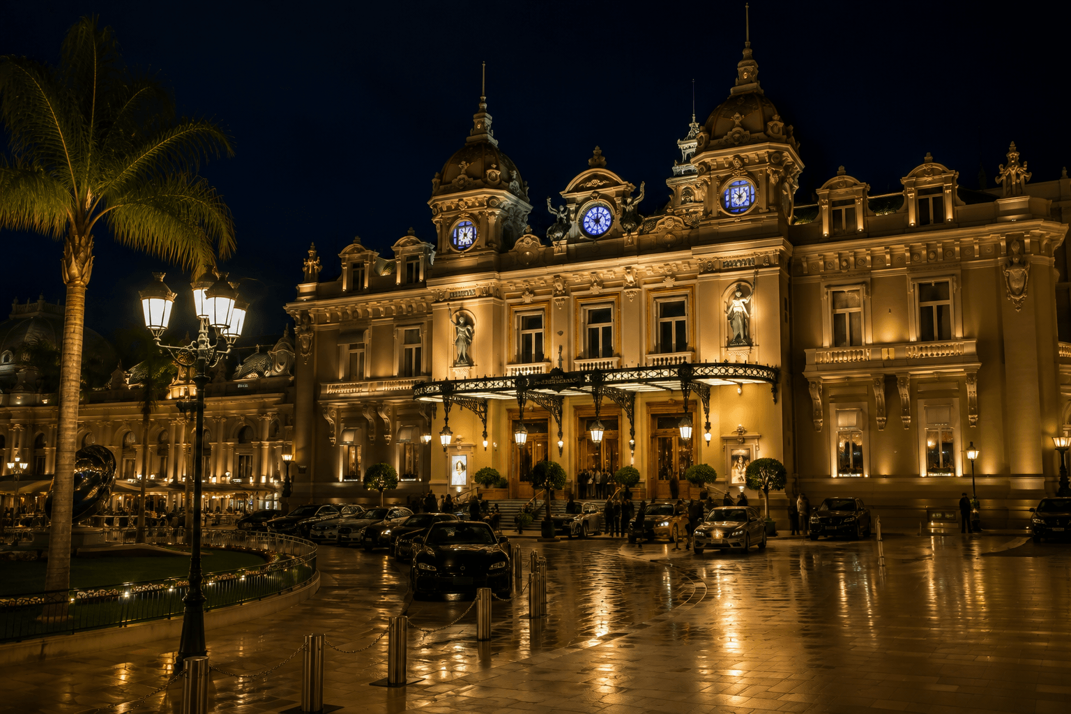 Casino de Monte-Carlo v noci