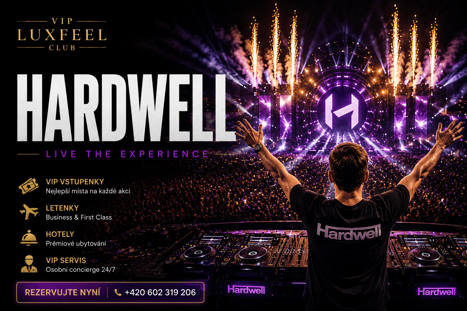 Hardwell – VIP vstupenky, festivaly a EDM zážitky
