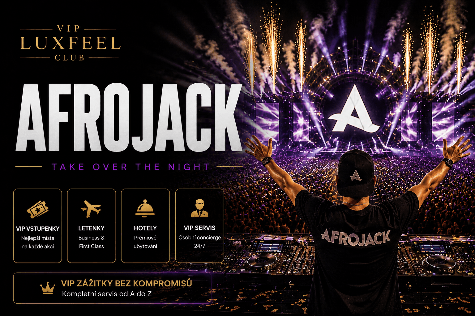 Afrojack – VIP vstupenky, festivaly a EDM zážitky