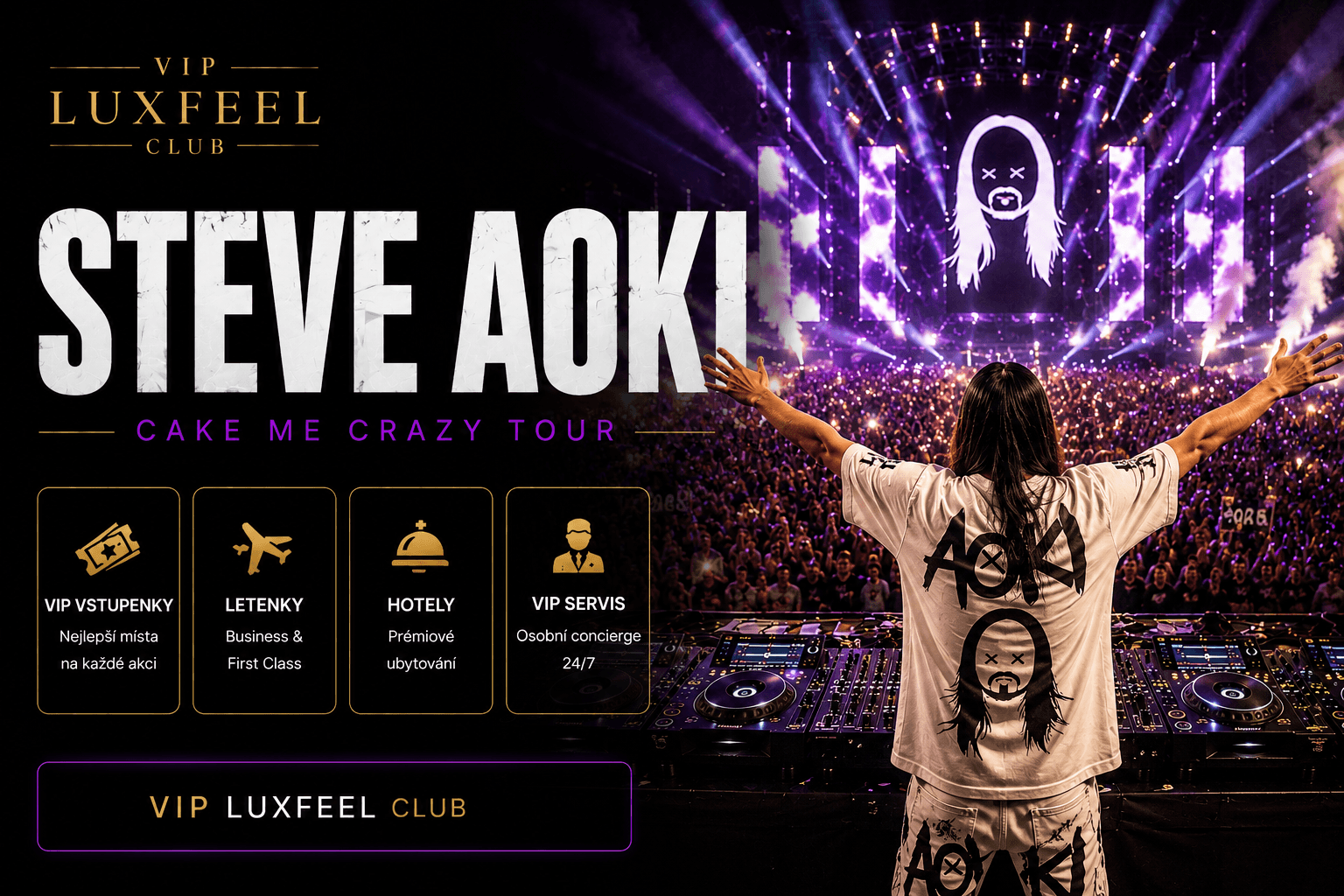 Steve Aoki – VIP vstupenky, festivaly a DIM MAK show