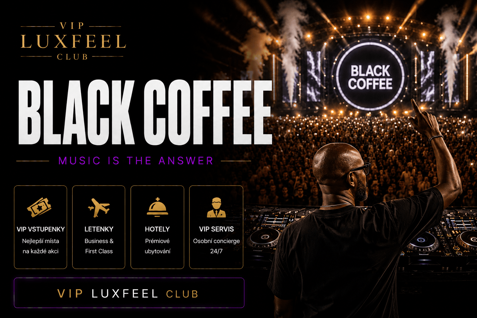 Black Coffee – VIP vstupenky, Hï Ibiza a Afro House