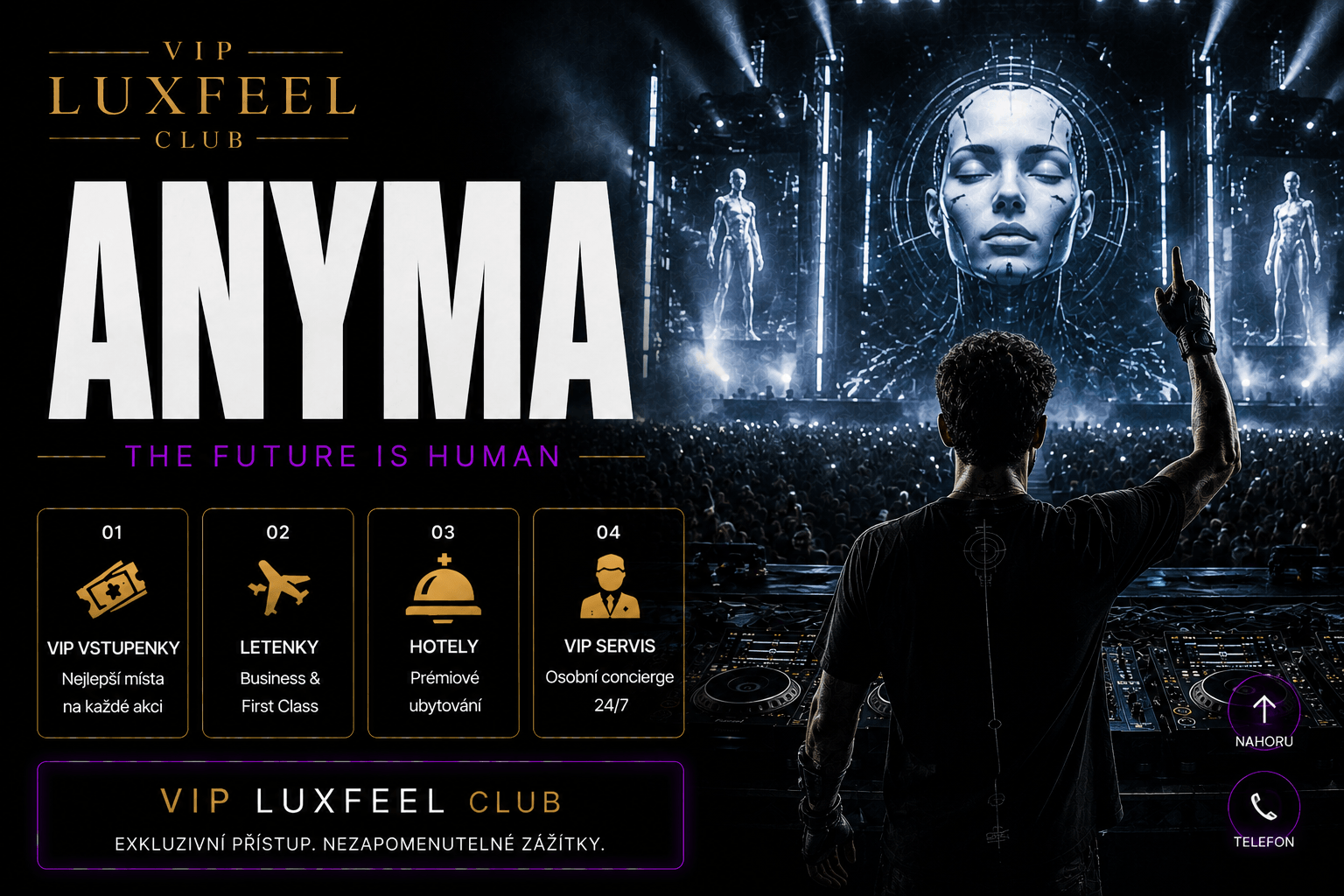 Anyma – VIP vstupenky, ÆDEN World Tour, Ibiza a audiovizuální show