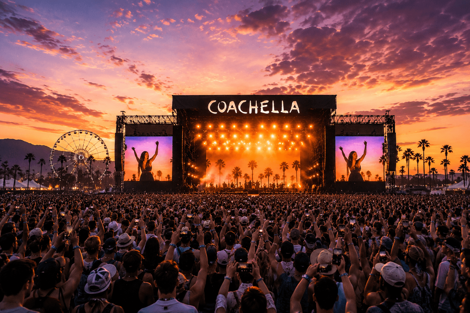 Coachella – VIP vstupenky, hotel, letenky a festivalový servis VIP LUXFEEL CLUB
