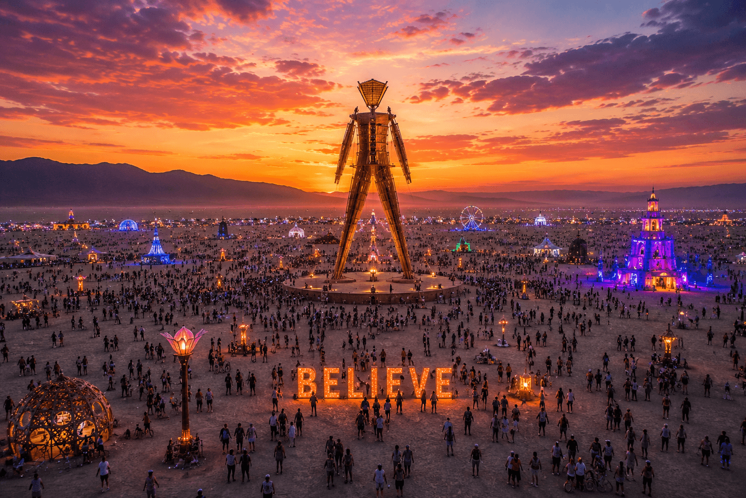 Burning Man Nevada – cesta, doprava a concierge servis VIP LUXFEEL CLUB
