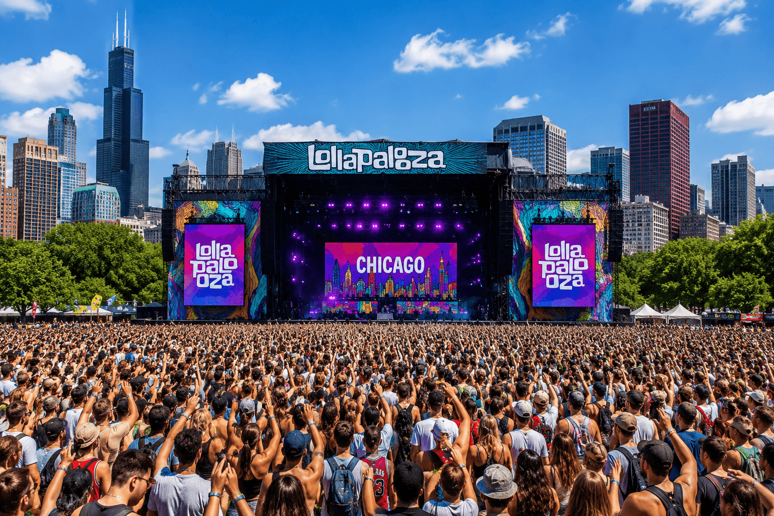 Lollapalooza Chicago – VIP vstupenky, hotel, letenky a festivalový servis VIP LUXFEEL CLUB