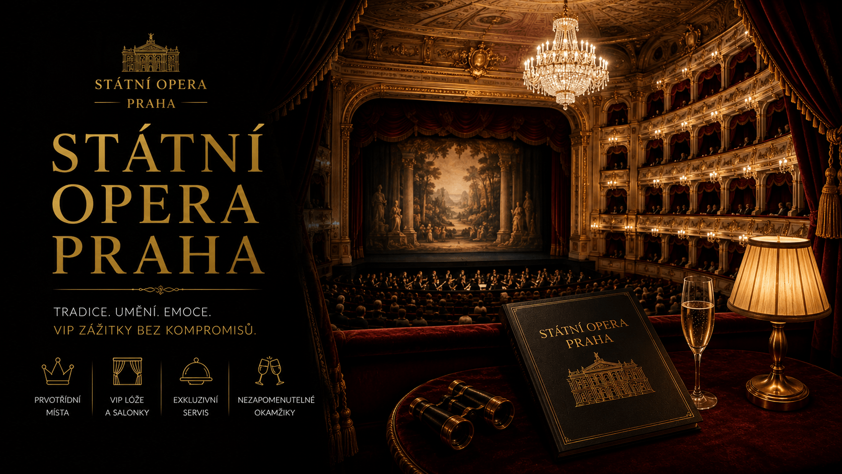 Státní opera Praha – VIP místa, lóže a concierge servis VIP LUXFEEL CLUB