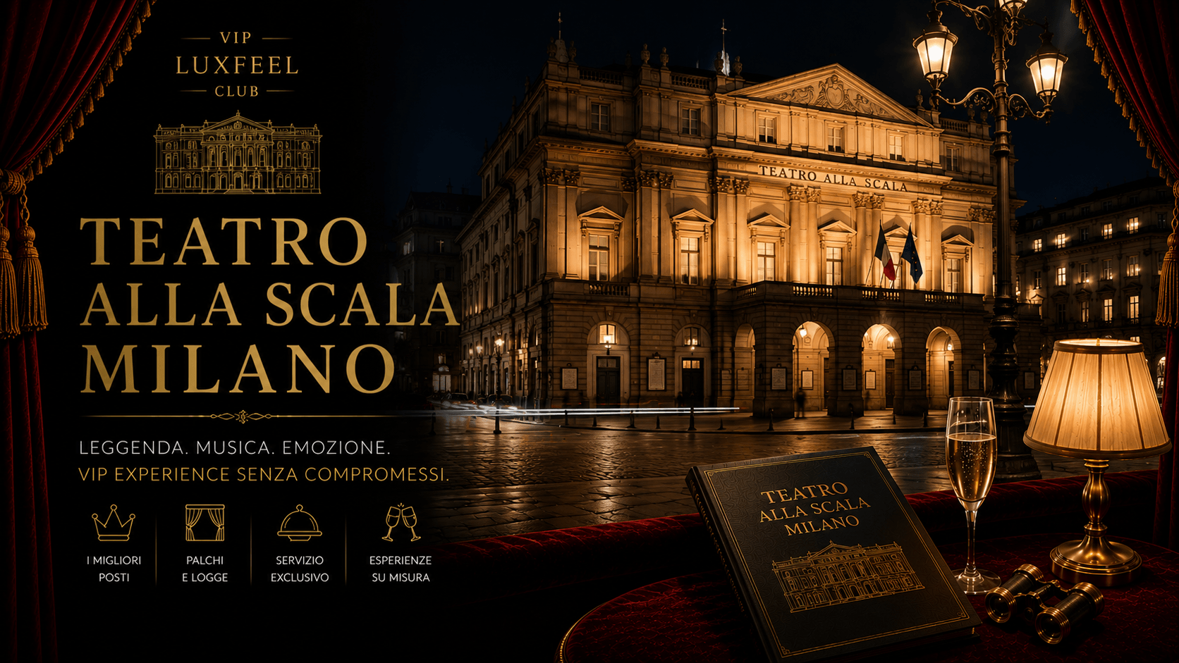 Teatro alla Scala Milano – VIP vstupenky, lóže a concierge servis VIP LUXFEEL CLUB
