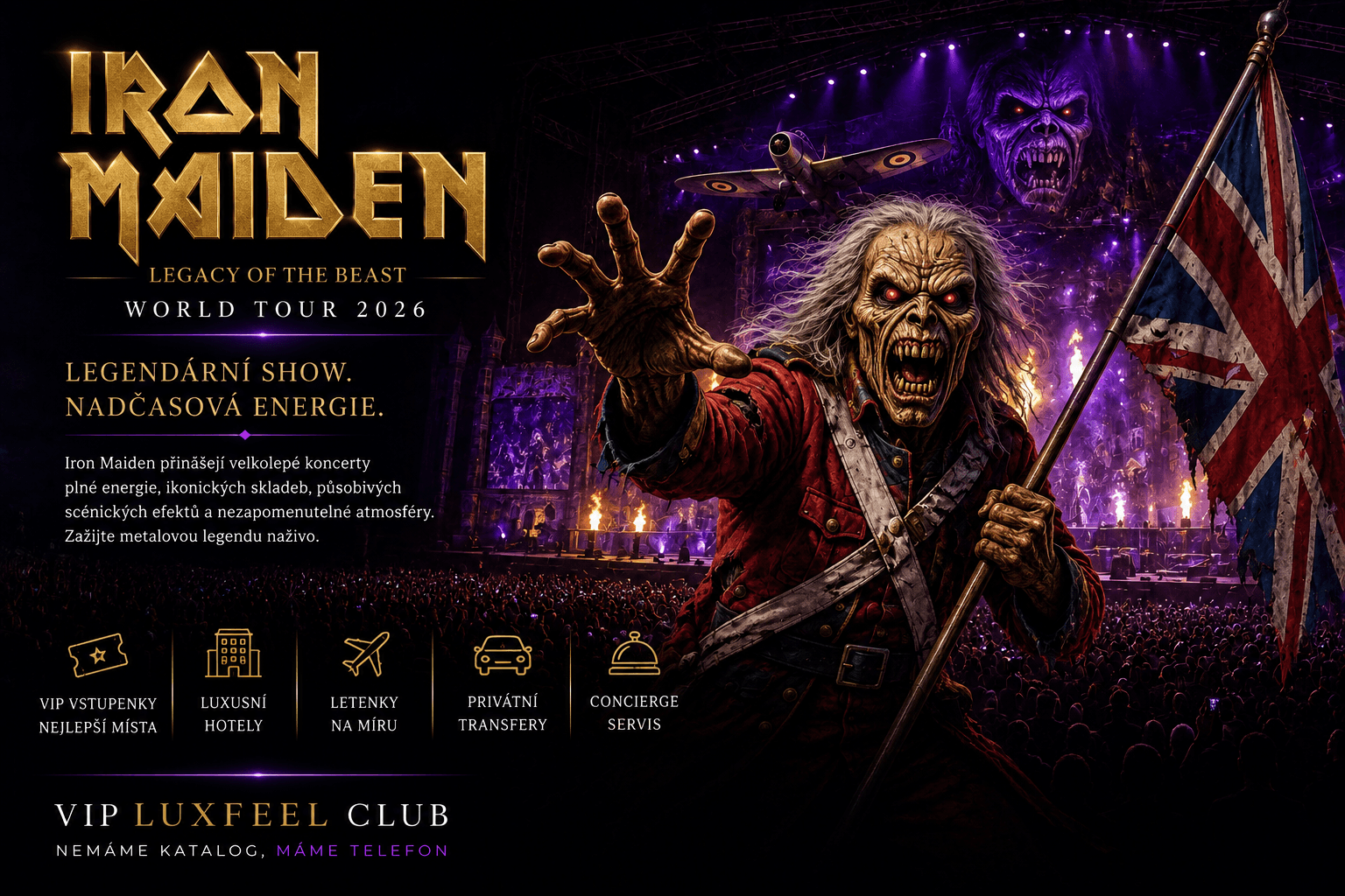 Iron Maiden – Run For Your Lives World Tour 2026