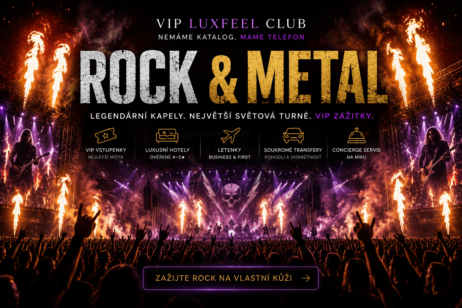 Rock & Metal – VIP koncertní zážitky