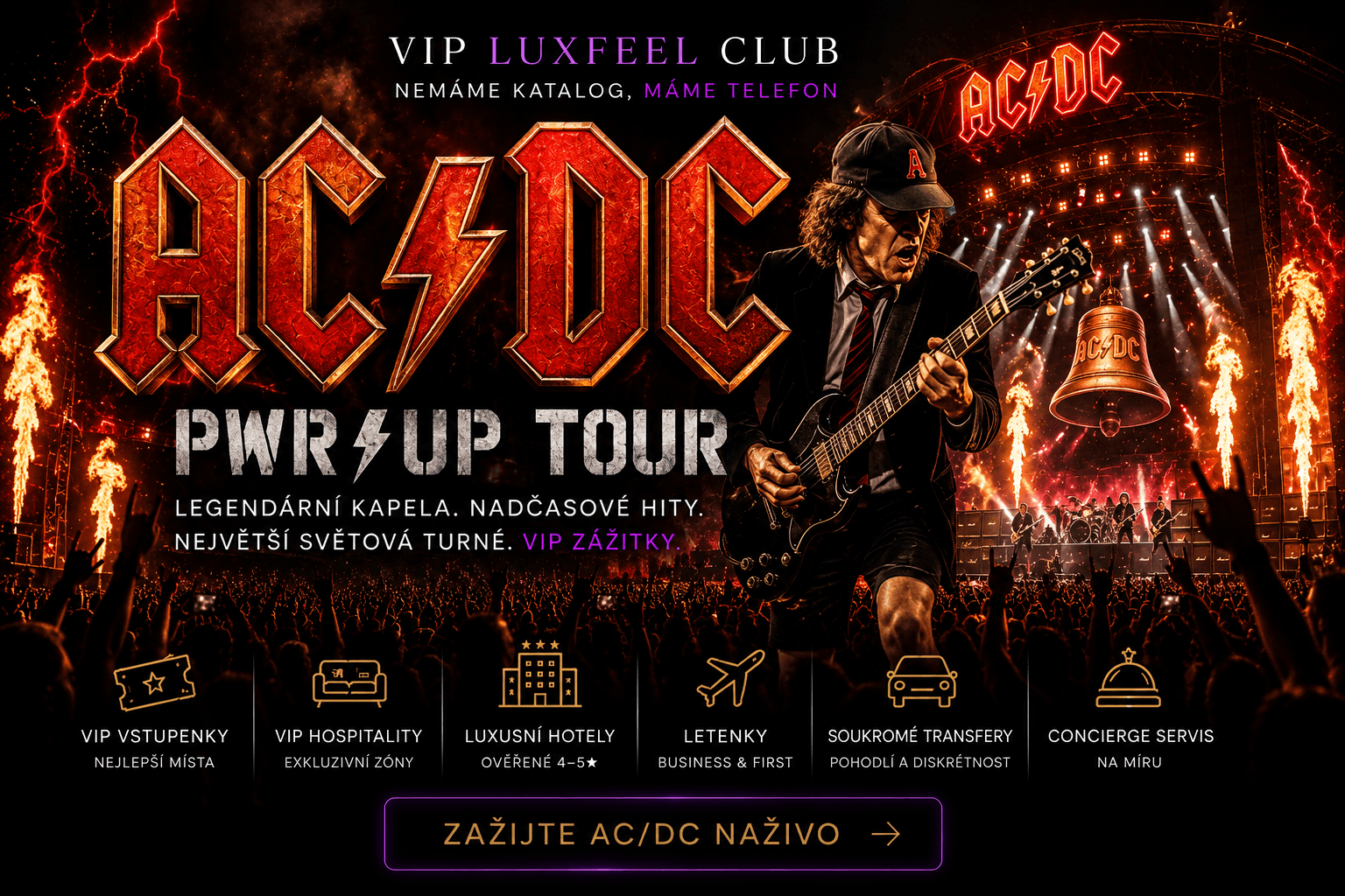 AC/DC – VIP koncertní zážitek