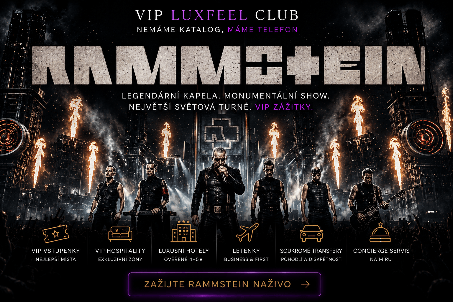 Rammstein – VIP koncertní zážitek