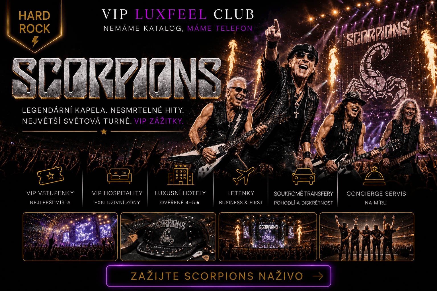 Scorpions – VIP koncertní zážitek
