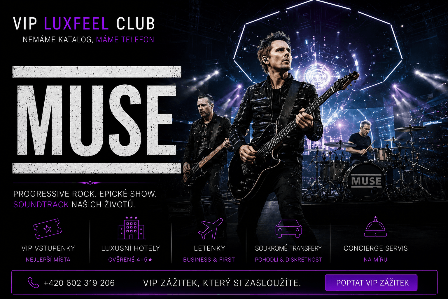 Muse – Coming Home aktuální světové turné 2026
