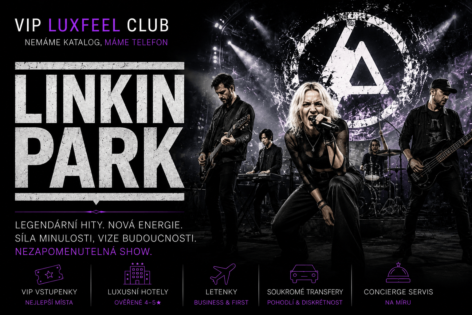 Linkin Park – VIP koncertní zážitky