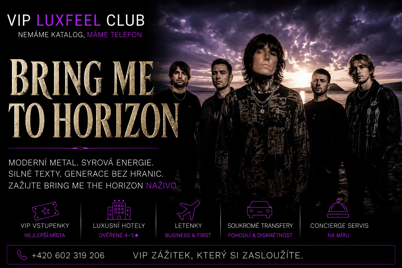 Bring Me The Horizon – Coming Home aktuální světové turné 2026