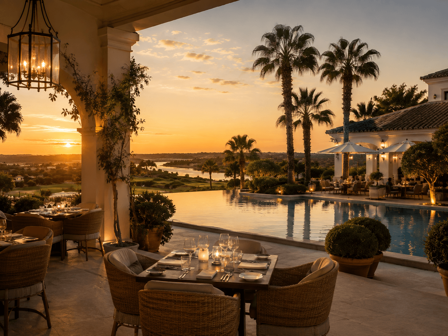 Quinta do Lago – restaurant, pool a Algarve life