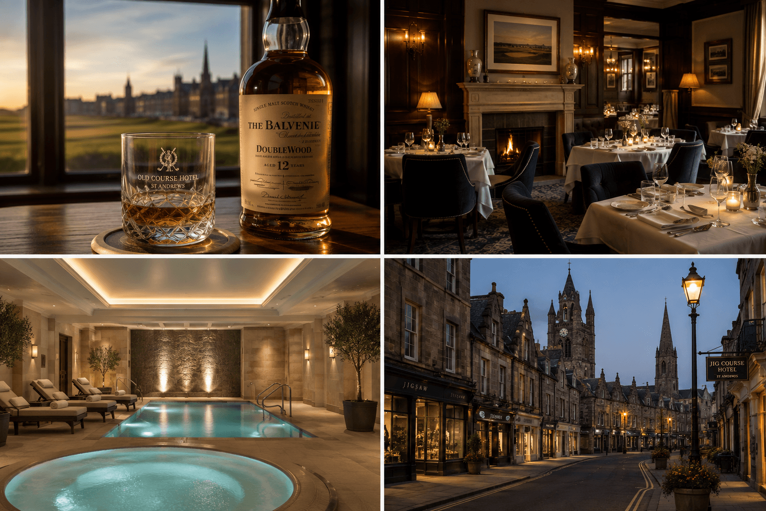 St Andrews – whisky, gastronomie, spa a večerní atmosféra
