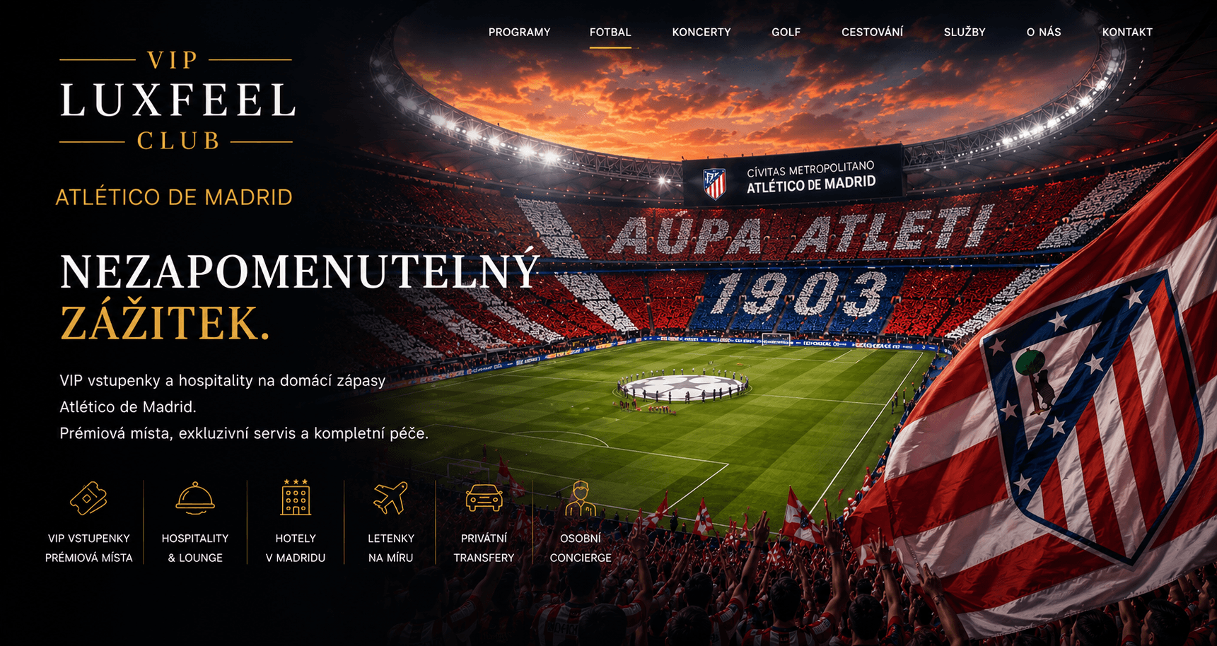 Atlético de Madrid VIP vstupenky a hospitality – VIP LUXFEEL CLUB