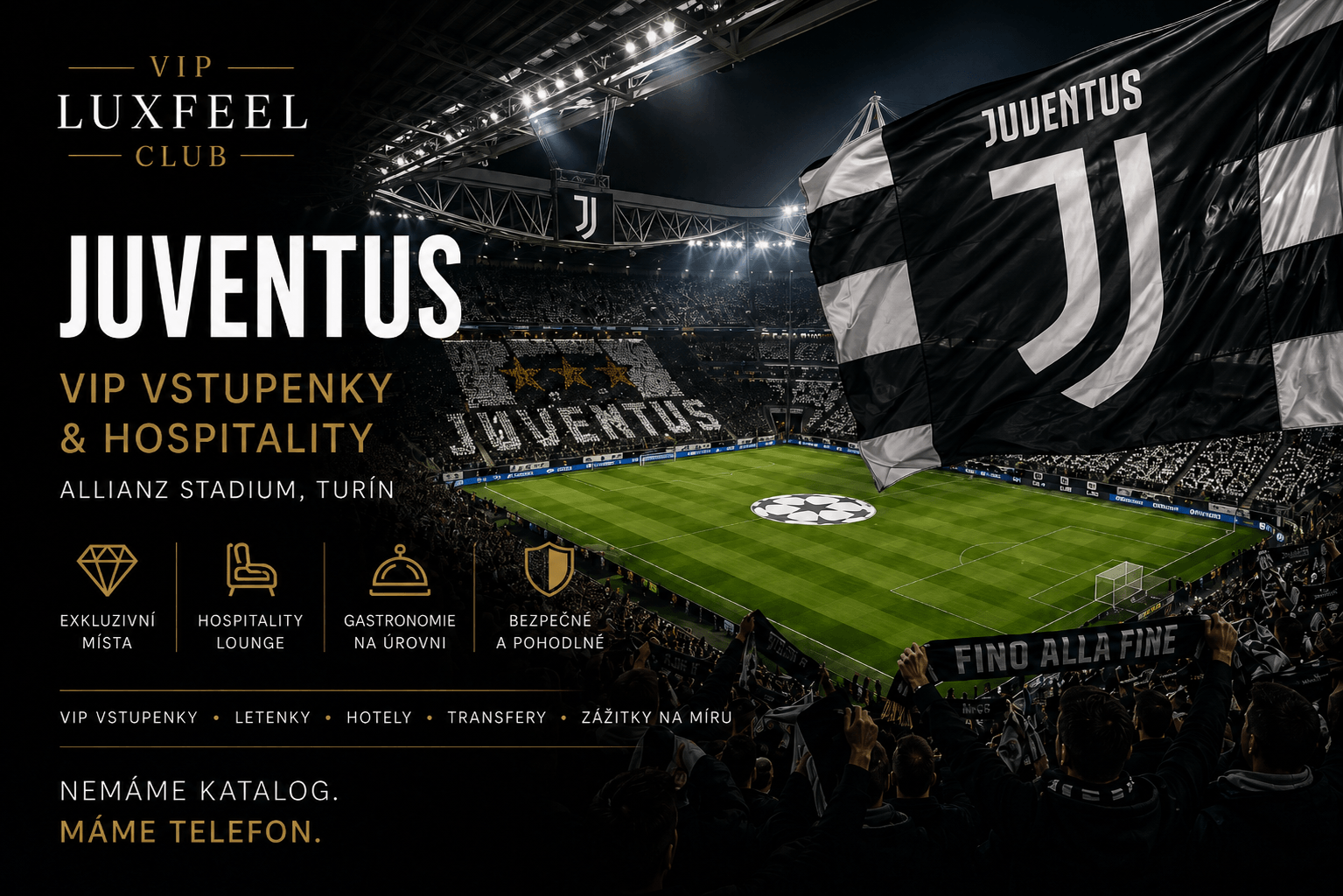 Juventus VIP vstupenky a hospitality – VIP LUXFEEL CLUB
