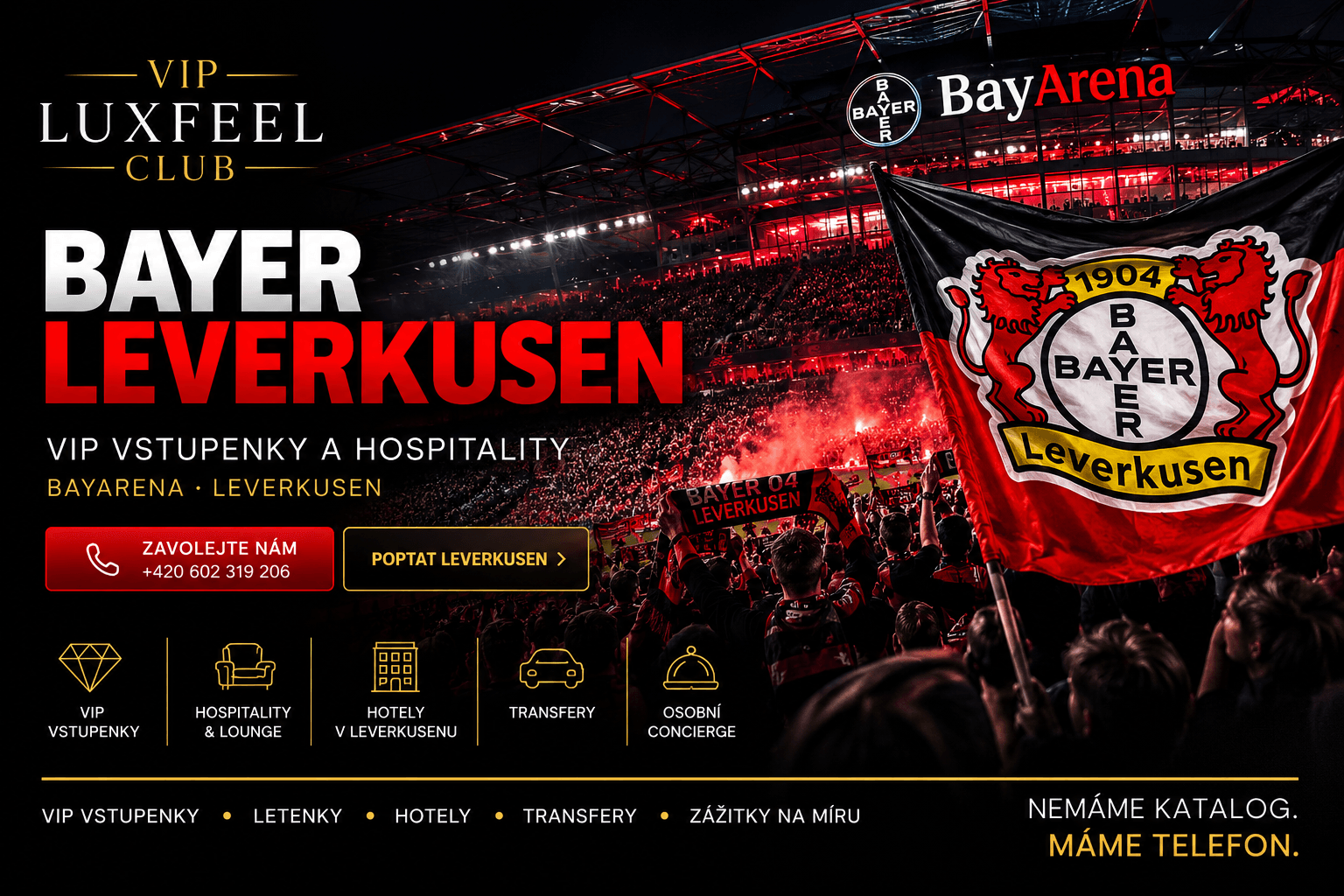 Bayer Leverkusen VIP vstupenky a hospitality – VIP LUXFEEL CLUB