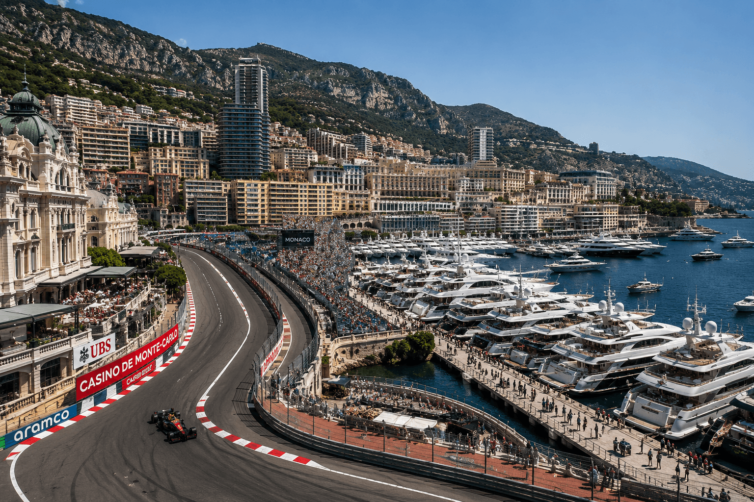 Circuit de Monaco a přístav Monte Carlo