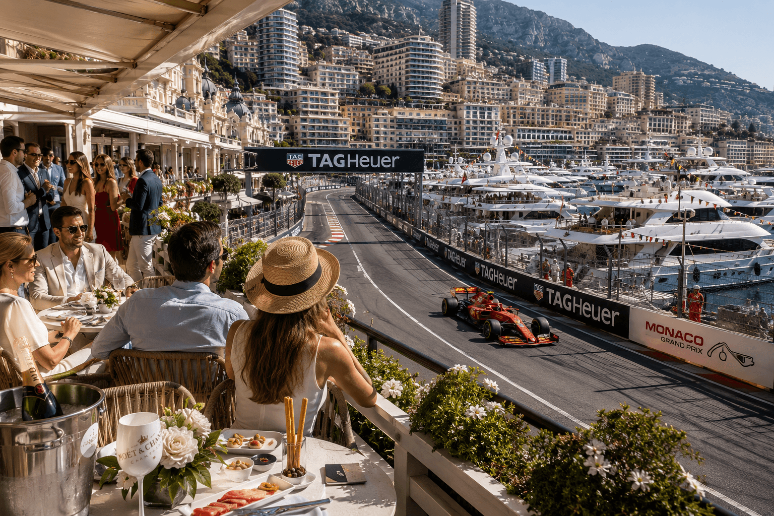 Monaco Grand Prix VIP terrace hospitality
