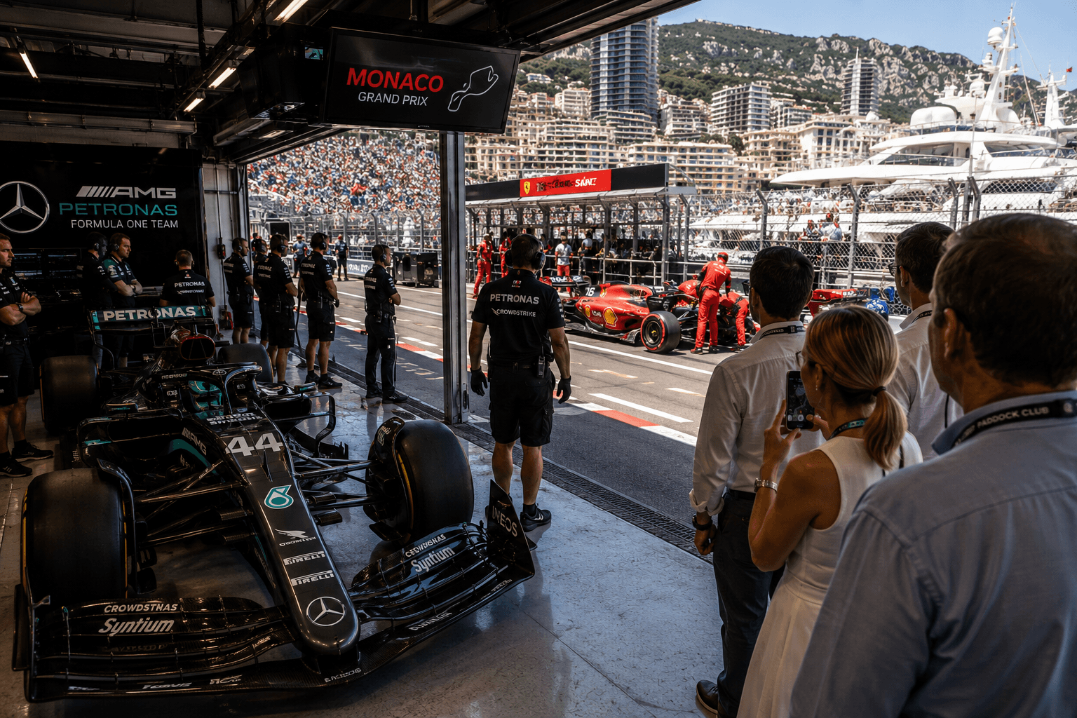 Paddock a pit lane Formule 1 – Monaco Grand Prix