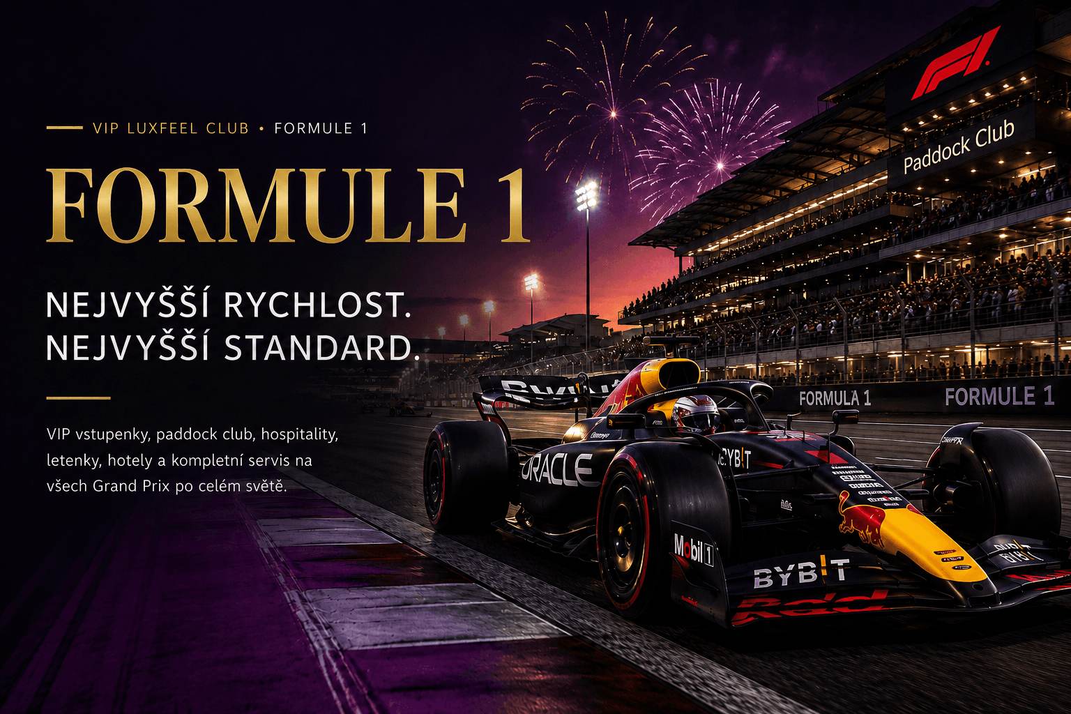 Formule 1 VIP vstupenky a hospitality – VIP LUXFEEL CLUB