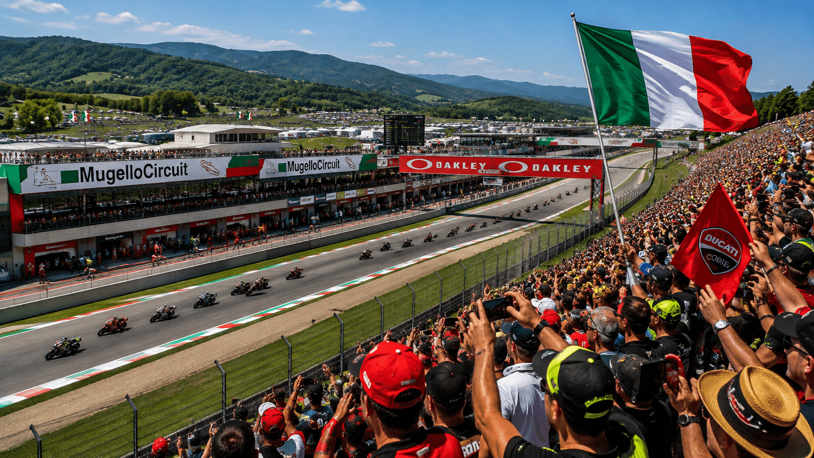 Fanoušci MotoGP Mugello a italská atmosféra