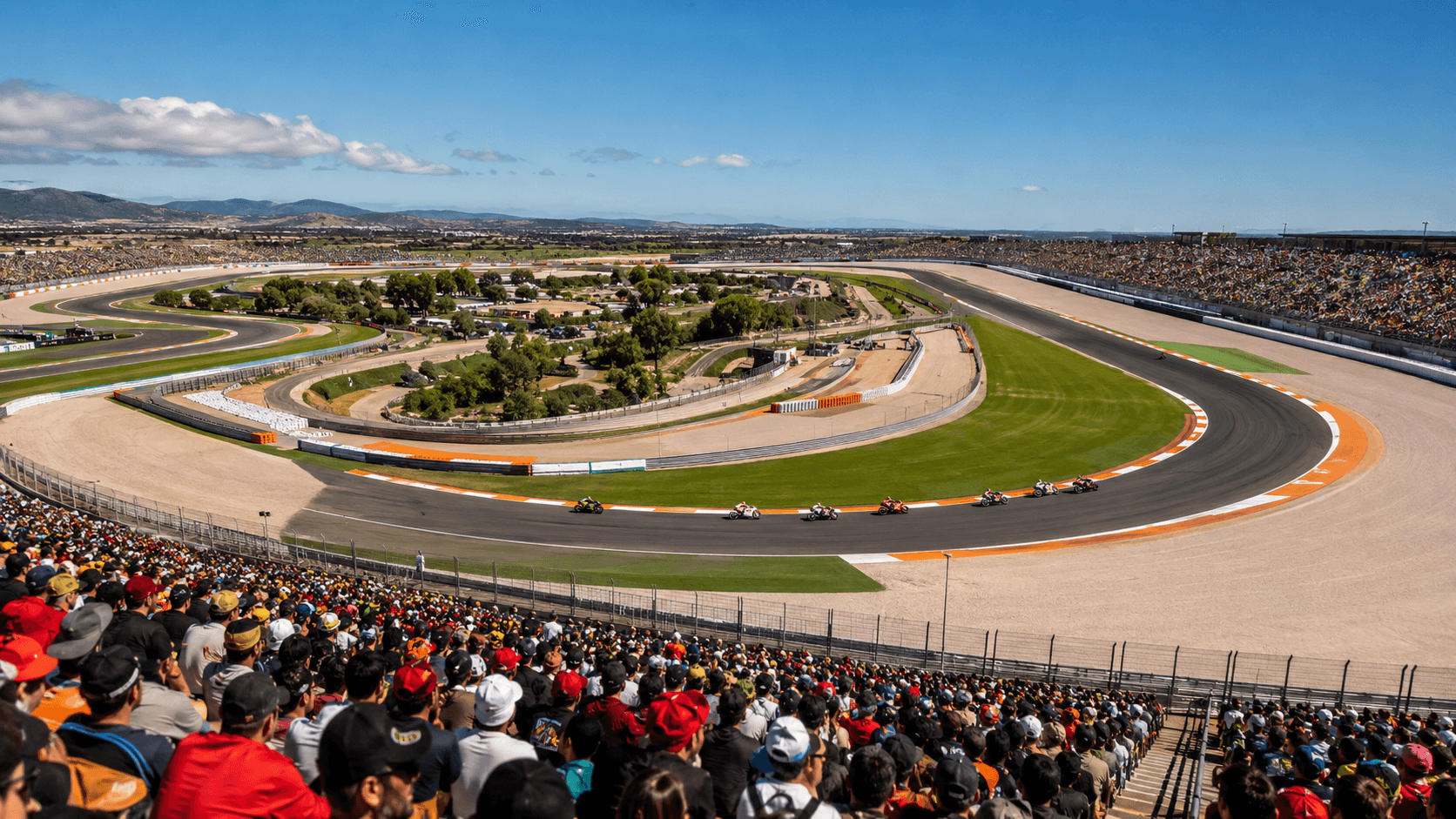 MotoGP Valencia – panoramatický pohled na Circuit Ricardo Tormo