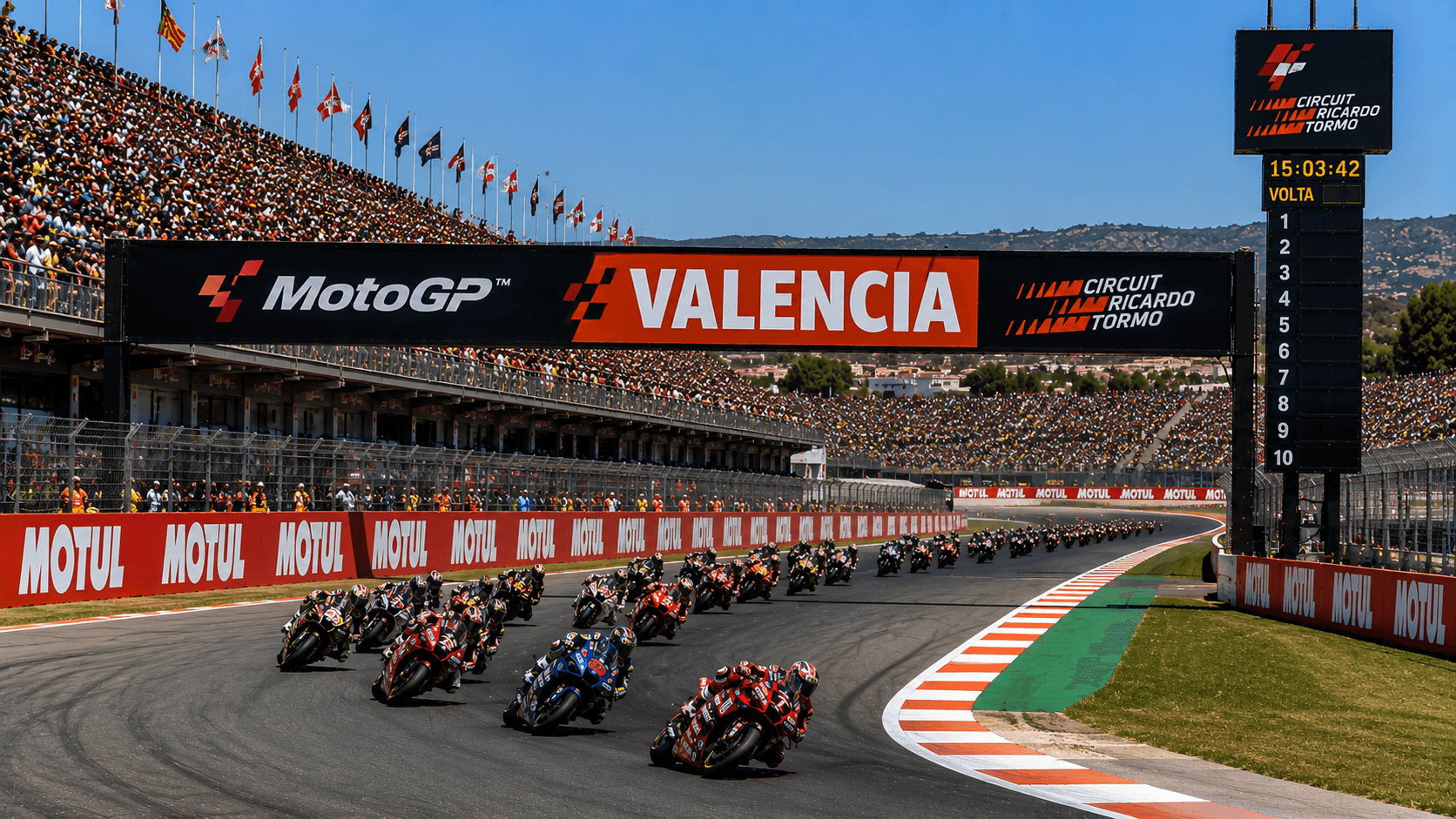 MotoGP Valencia – závodní akce a plné tribuny