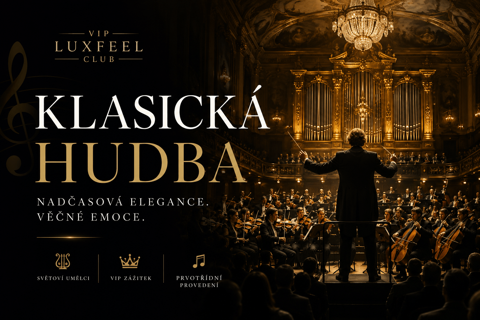 Klasická hudba – VIP vstupenky a exkluzivní koncertní zážitky