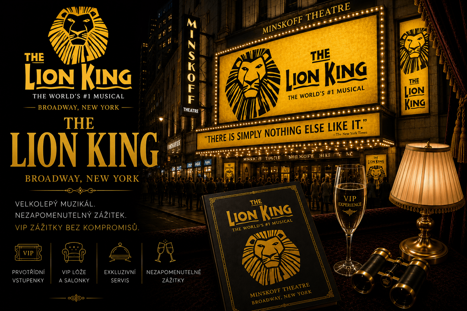 The Lion King New York – VIP vstupenky