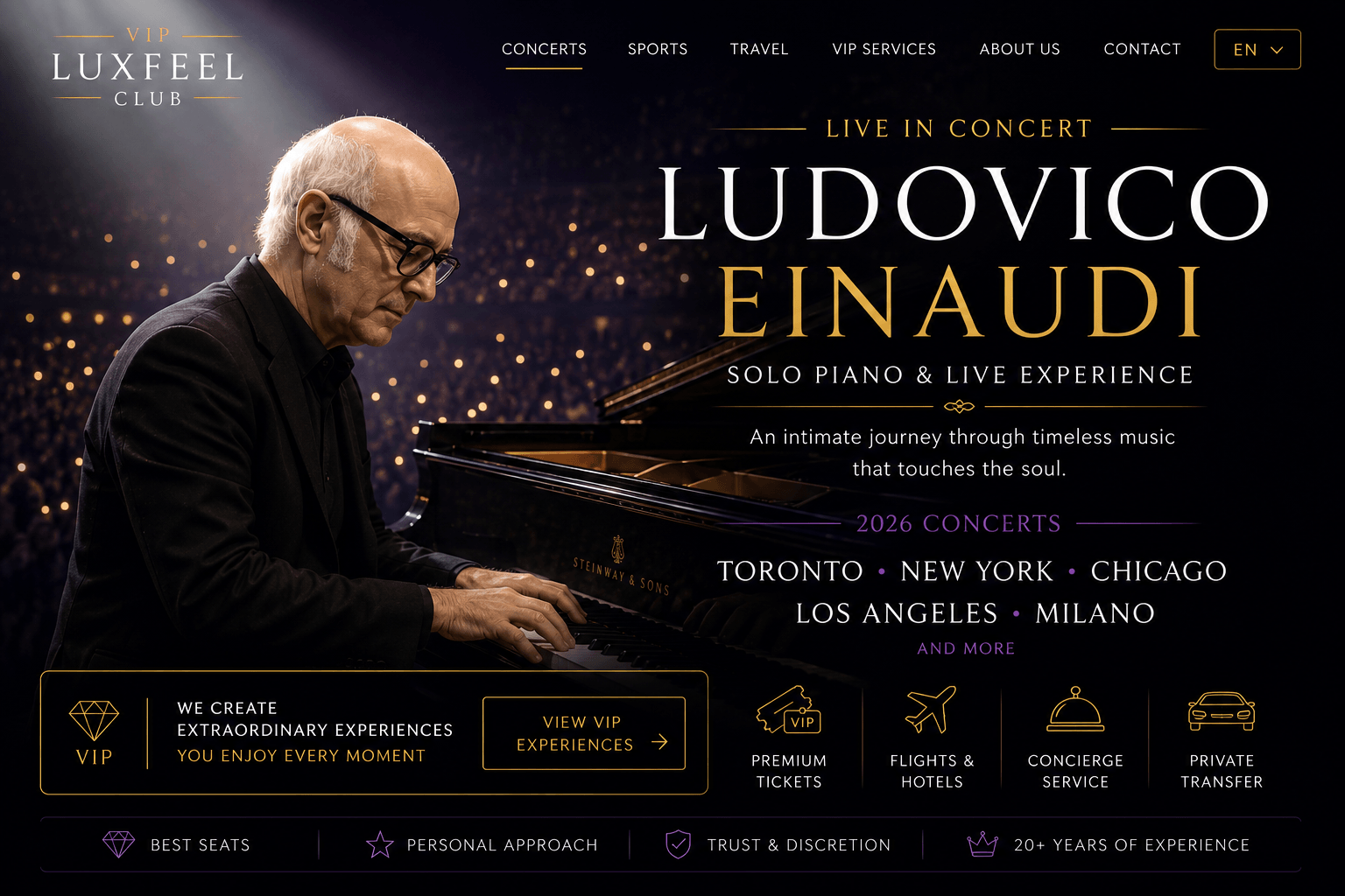 Ludovico Einaudi – sólový klavír a výjimečný koncertní zážitek