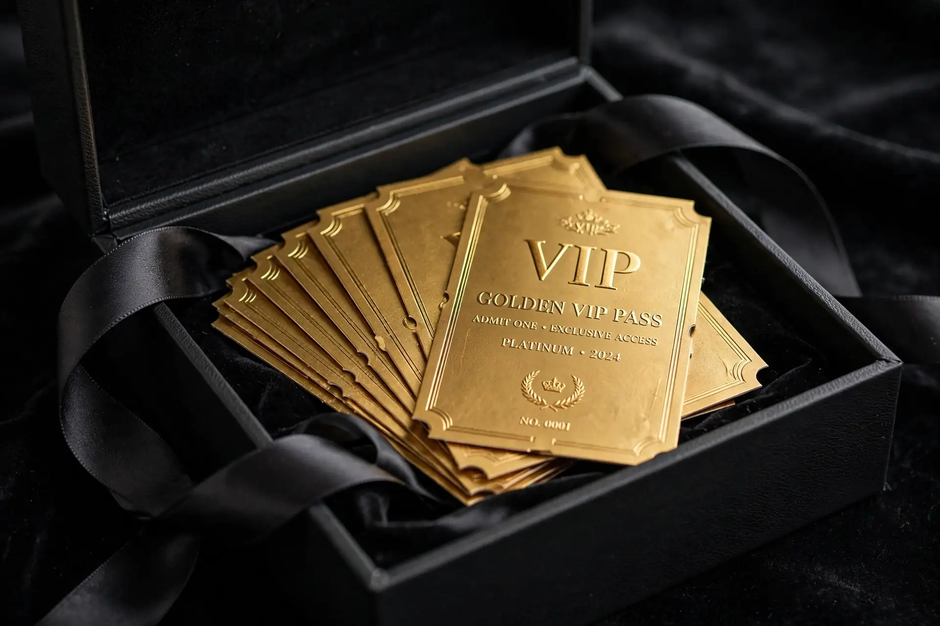 Dárky, které ohromí - VIP vstupenky jako luxusní dárek v černé krabičce