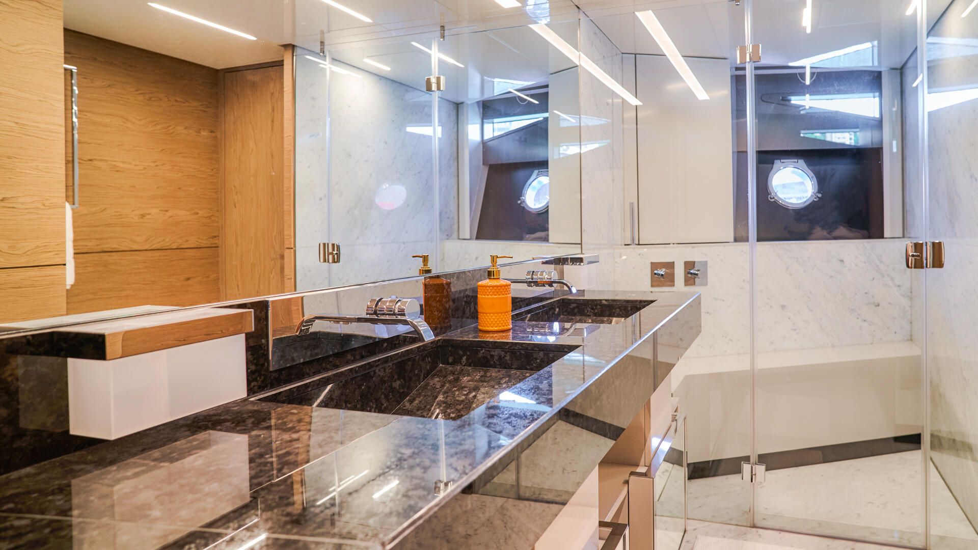 Luxury yacht master cabin