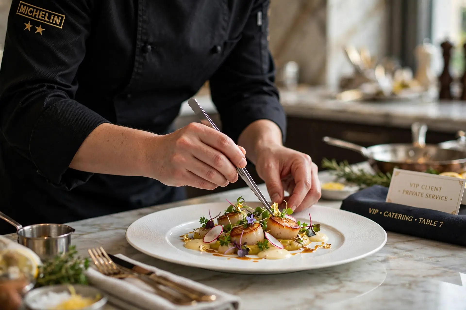 Michelin šéfkuchař připravuje catering pro VIP klienty Luxfeel