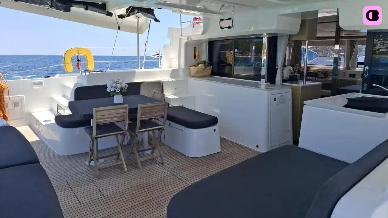 Lagoon 46 cockpit Ibiza