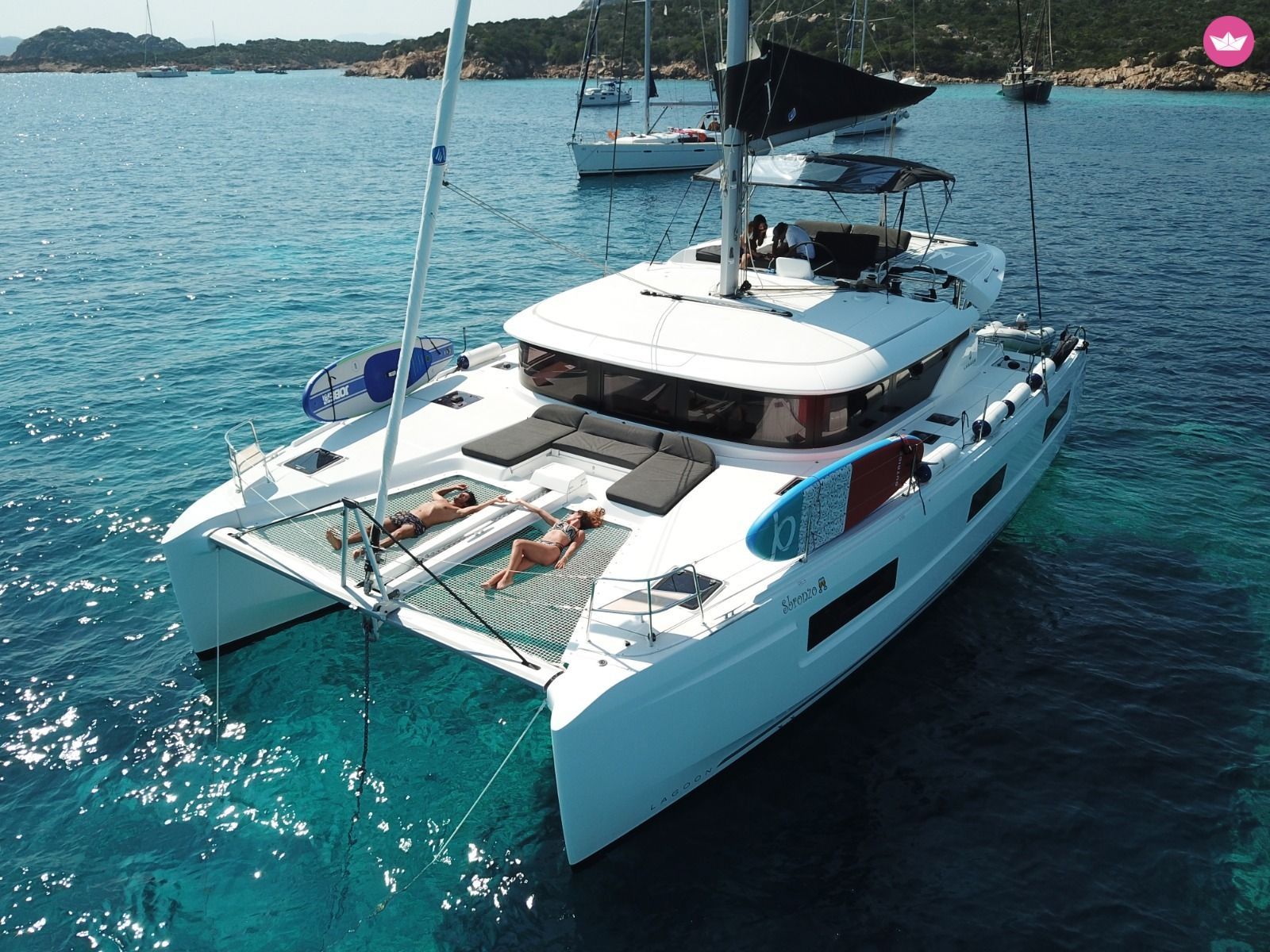 Lagoon 46 Sardinia deck